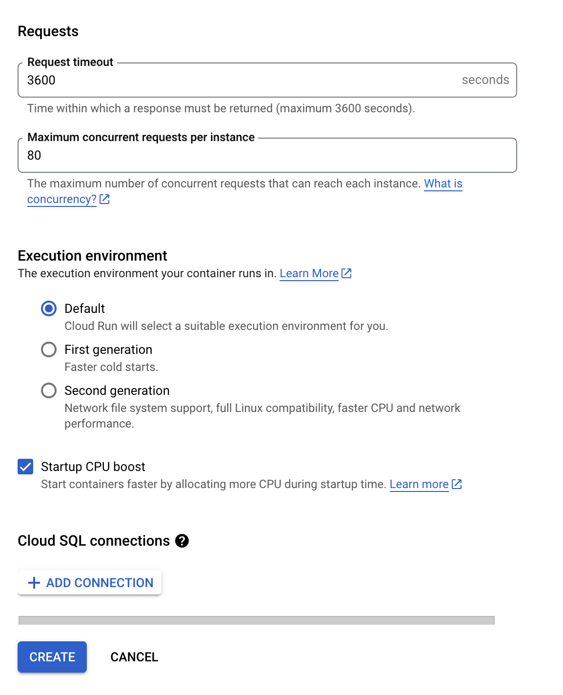 Cloud Run Configuration 3